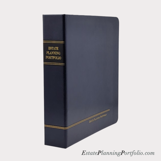 Hardcover, Blue | Estate Planning Portfolio Binder