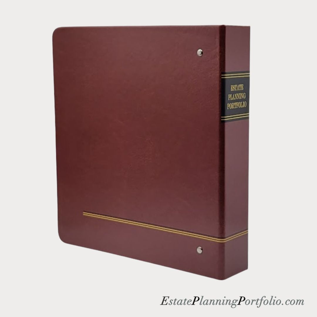 20 Pack, Regal Maroon | Estate Planning Portfolio Binders | Hardcover