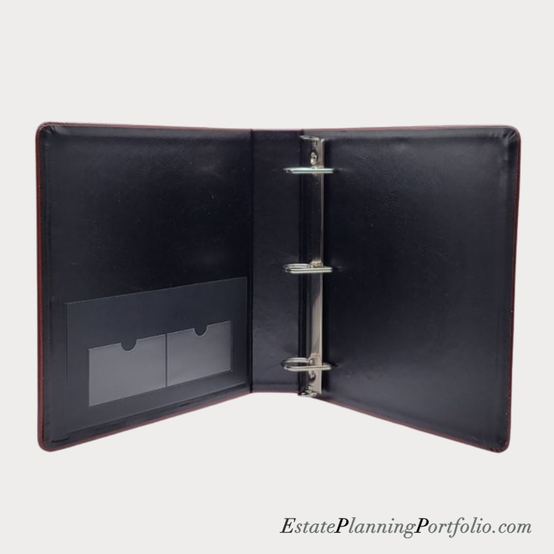 20 Pack, Regal Maroon | Estate Planning Portfolio Binders | Hardcover
