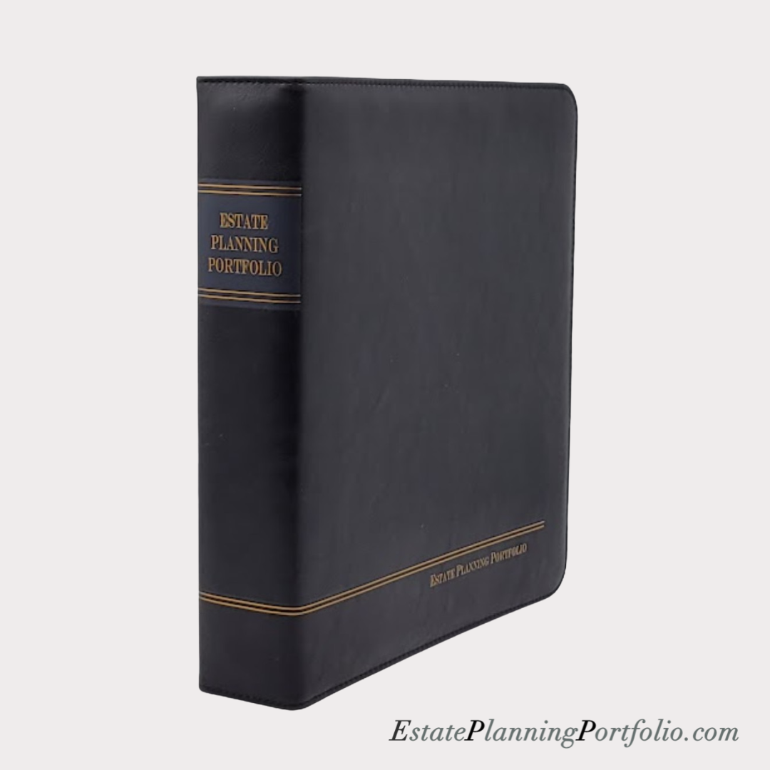 20 Pack, Classic Black | Estate Planning Portfolio Binder | Premium Padded Cover