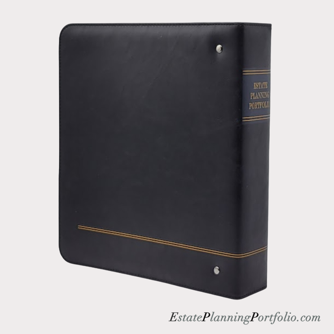 20 Pack, Classic Black | Estate Planning Portfolio Binder | Premium Padded Cover