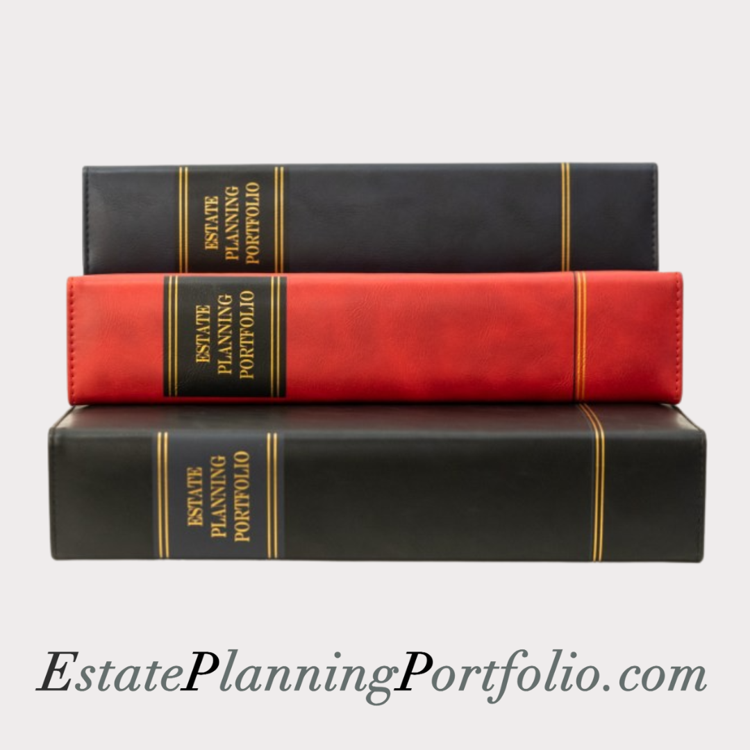 20 Pack, Bold Red | Estate Planning Portfolio Binder | Premium Padded Cover