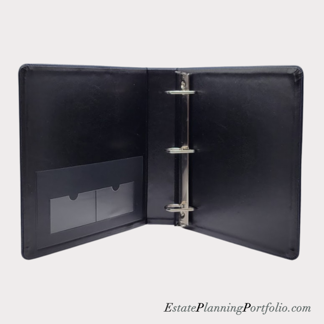 Hardcover, Blue | Estate Planning Portfolio Binder