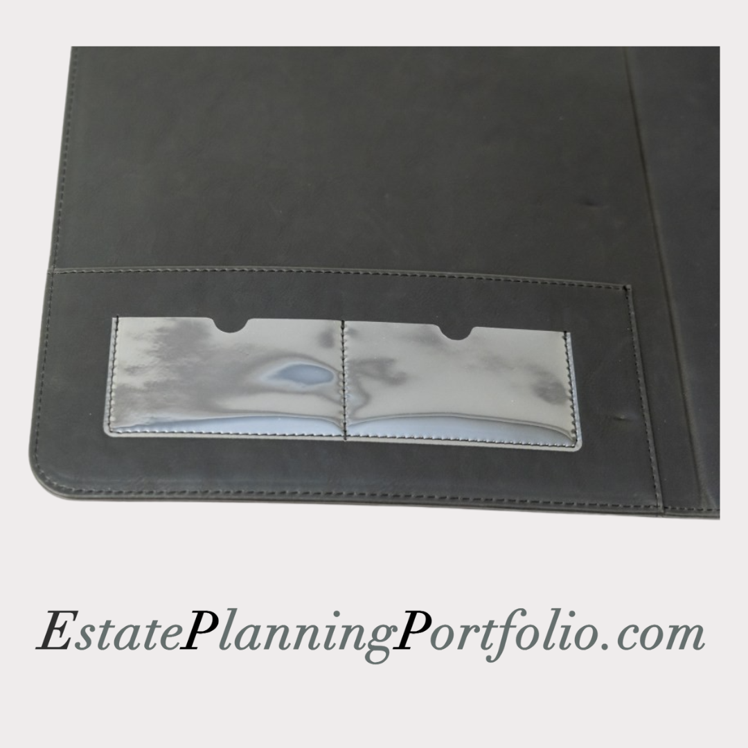 20 Pack, Classic Black | Estate Planning Portfolio Binder | Premium Padded Cover