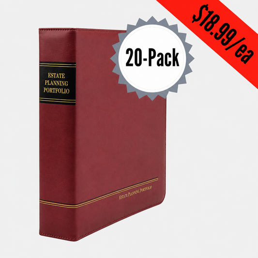 20 Pack, Bold Red | Premium Padded Cover