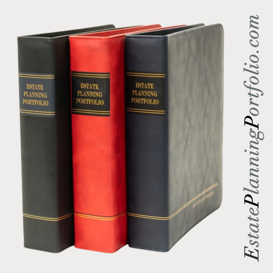 20 Packs - Professional Navy, Bold Red, Classic Black | Estate Planning Portfolio Binders | Premium Padded (Homepage Display)