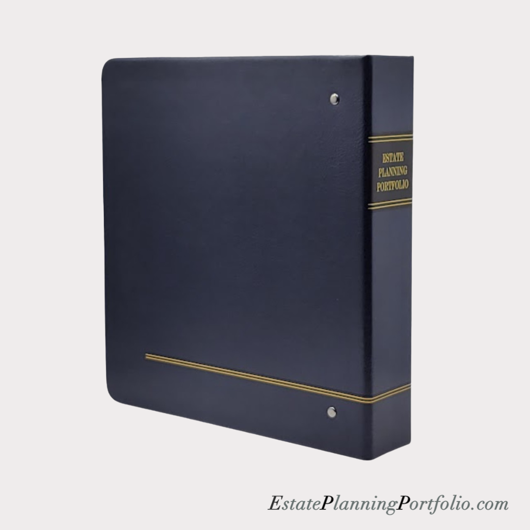 Hardcover, Blue | Estate Planning Portfolio Binder