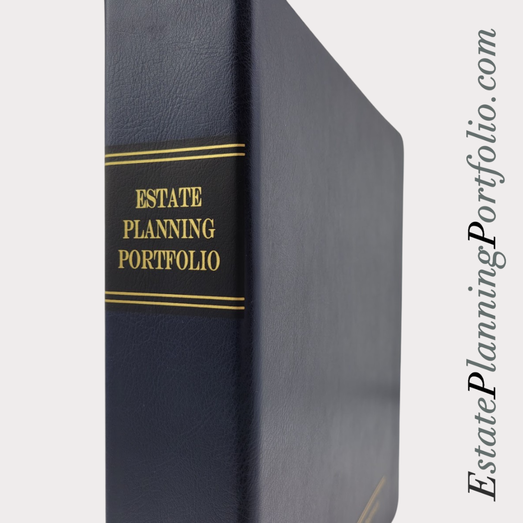 Hardcover, Blue | Estate Planning Portfolio Binder