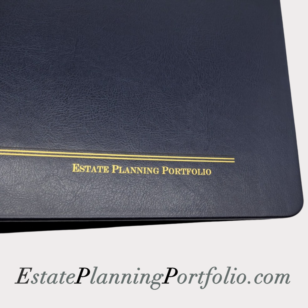 Hardcover, Blue | Estate Planning Portfolio Binder