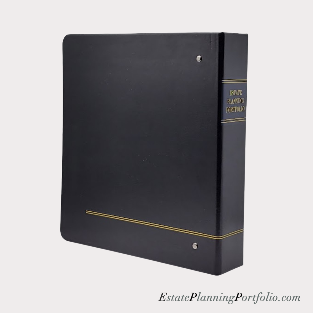 6 Packs - Classic Black, Regal Maroon, Professional Navy | Estate Planning Portfolio Binders | Hardcover