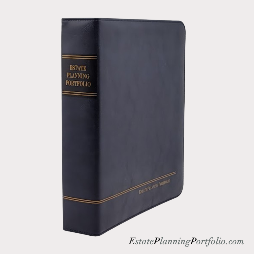 6 Pack, Professional Navy | Estate Planning Portfolio Binder | Premium Padded