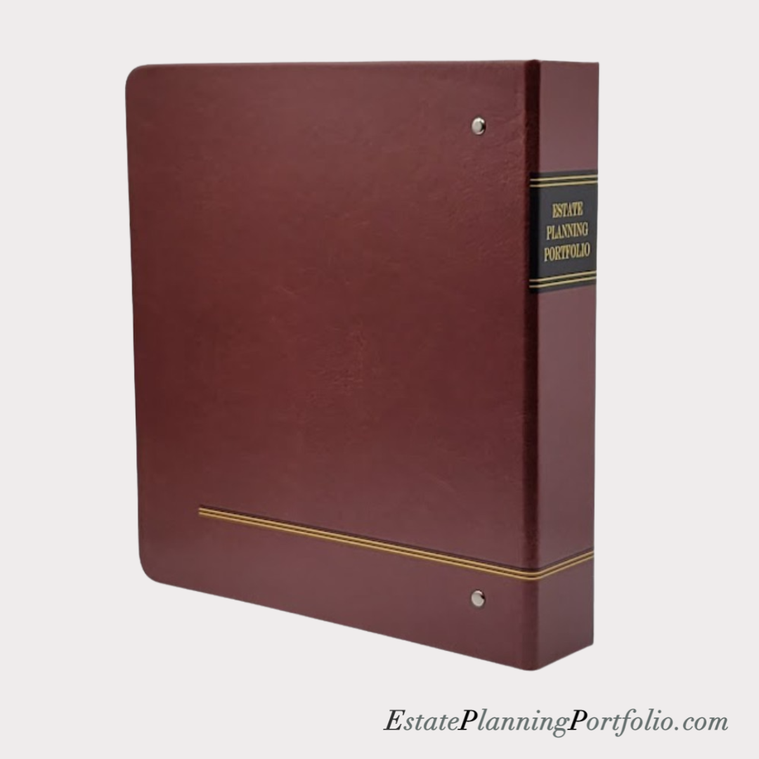 6 Packs - Classic Black, Regal Maroon, Professional Navy | Estate Planning Portfolio Binders | Hardcover