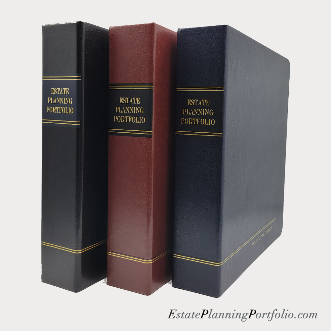 20 Pack, Classic Black | Estate Planning Portfolio Binders | Hardcover
