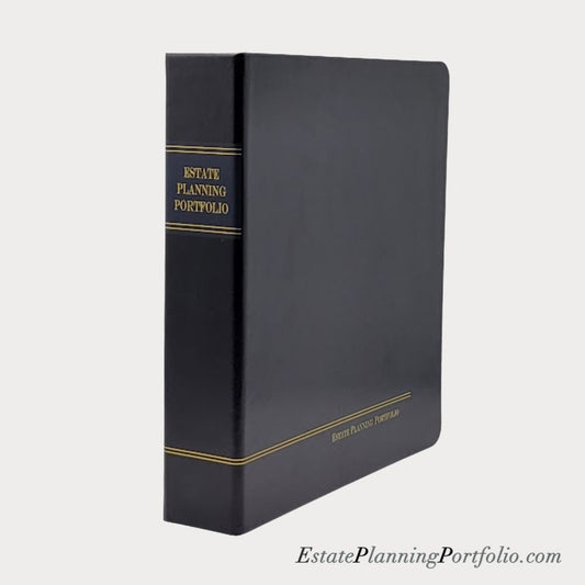 Hardcover, Classic Black | Estate Planning Portfolio Binder
