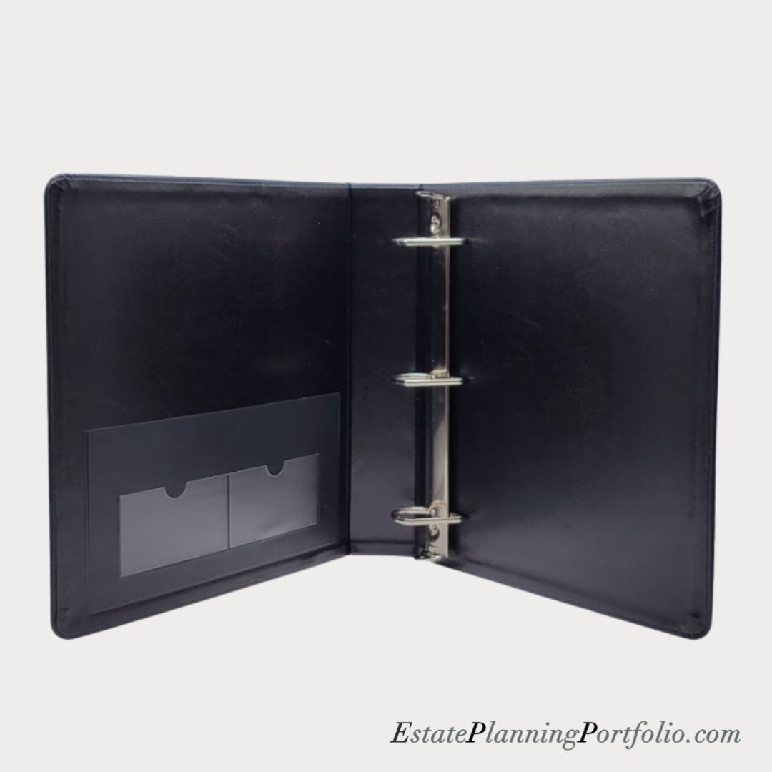 20 Pack, Classic Black | Estate Planning Portfolio Binders | Hardcover