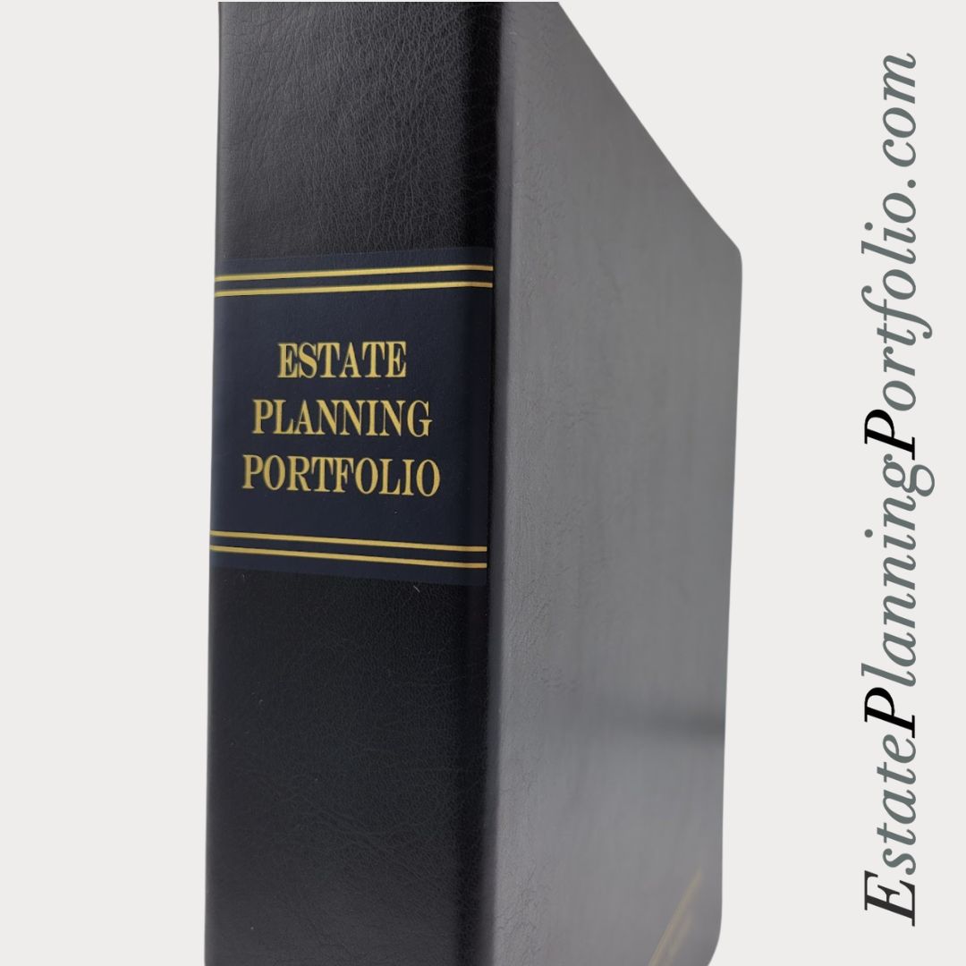 20 Pack, Classic Black | Estate Planning Portfolio Binders | Hardcover