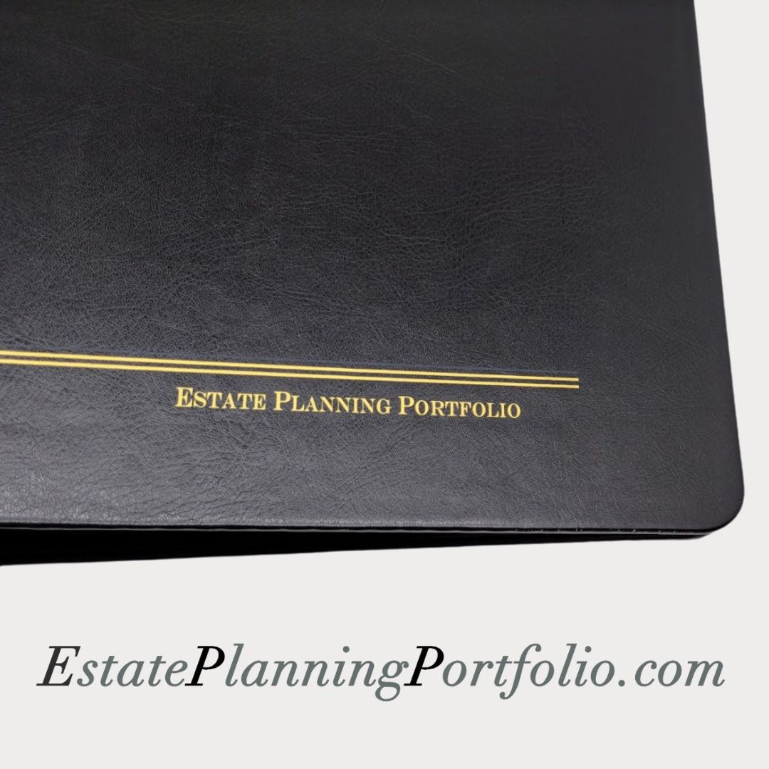 20 Pack, Classic Black | Estate Planning Portfolio Binders | Hardcover