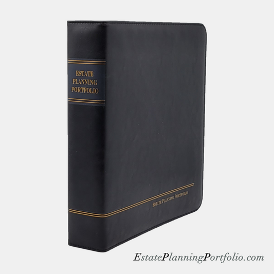 Padded Cover, Black | Estate Planning Portfolio Binder
