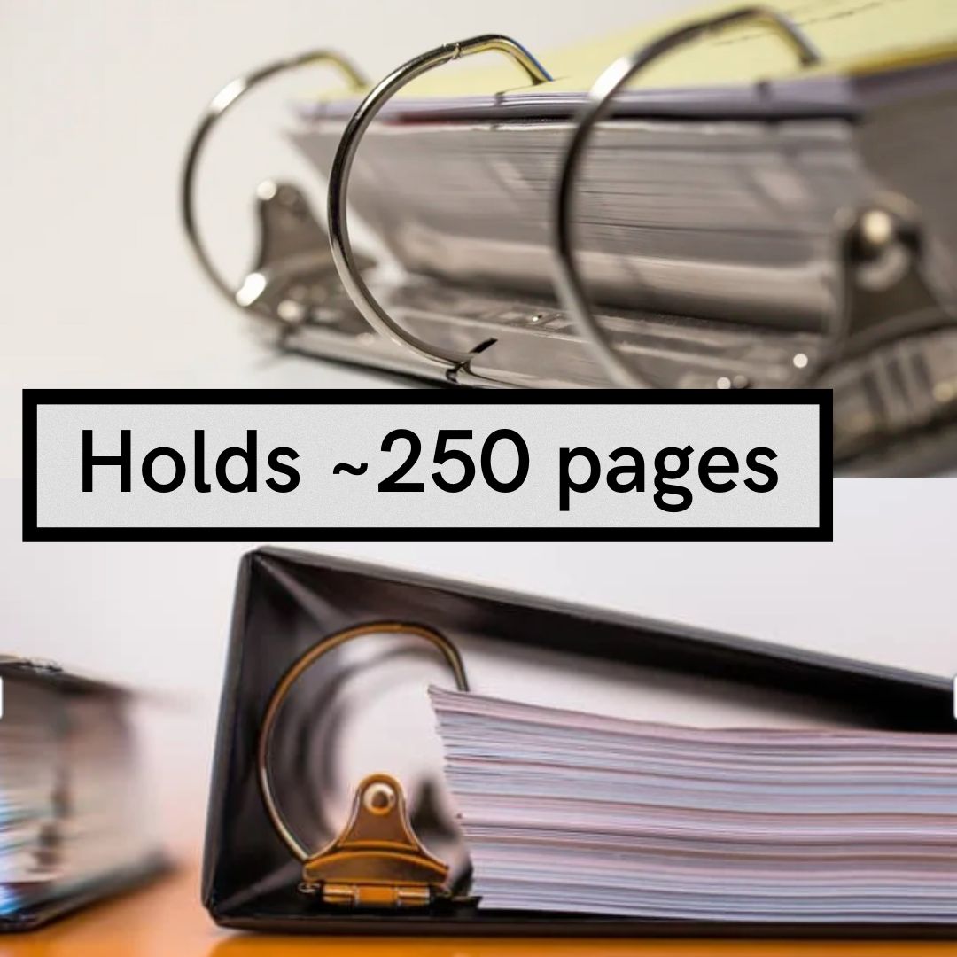 20 Pack, Classic Black | Estate Planning Portfolio Binders | Hardcover